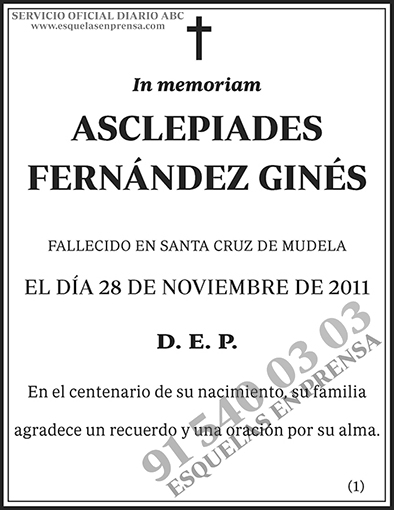 Asclepiades Fernández Ginés